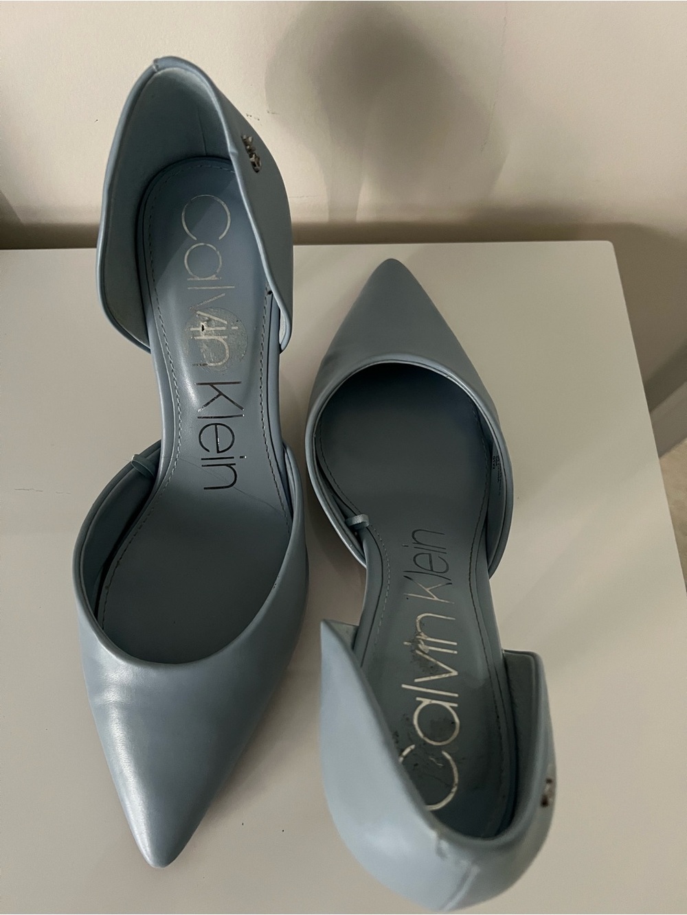 Calvin Klein Women's Pointed Heels in Pale Blue - Picture 3 of 4